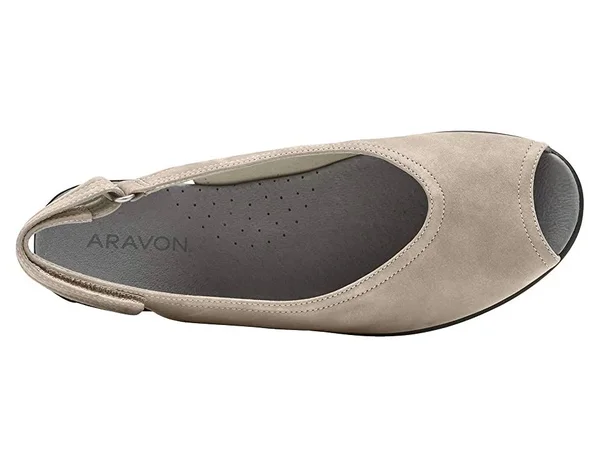 Aravon Women's Josie Slingback - Size: 8, Dove Leather