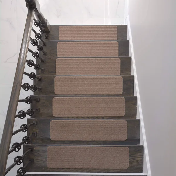 Stair Treads Collection Indoor Skid Slip Resistant Carpet Stair Tread Treads (Beige, Set of 13 (8 in x 30 in))