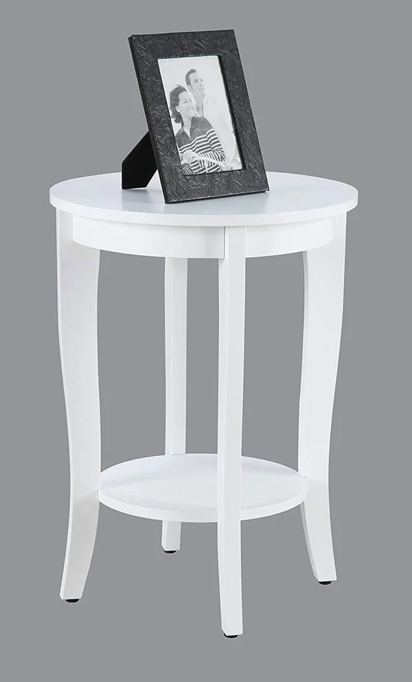 Convenience Concepts American Heritage Round Table, White