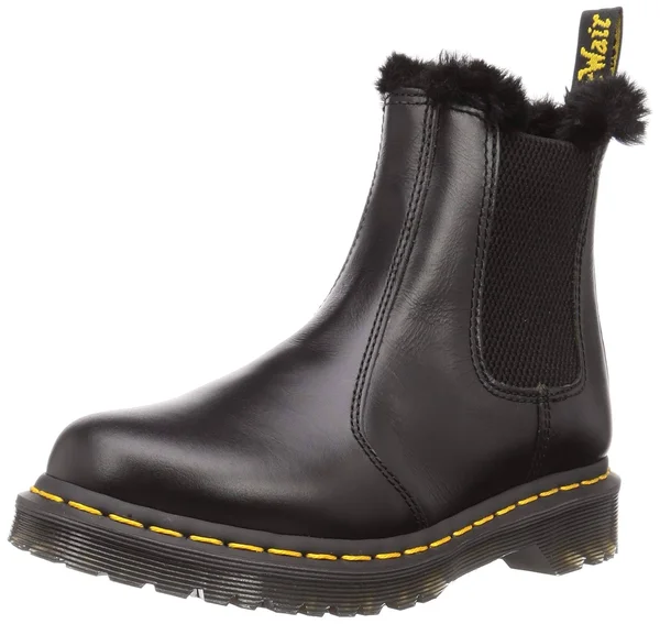 Dr. Martens Women's 2976 Leonore Boots, Dark Grey, 11 Medium US