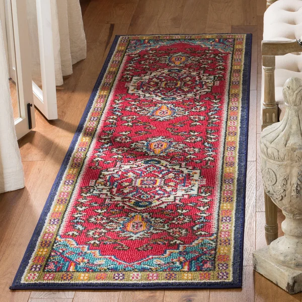 Safavieh Monaco Rug MNC207 Red, Turquoise, 2& 2x22 x 8& 0x22