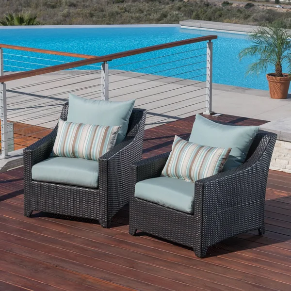 Deco Club Chairs - Bliss Blue - Outdoor Furniture by RST Brands