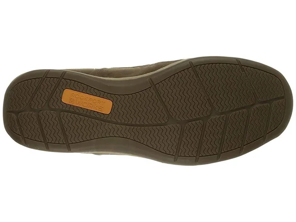 Rockport Works Sailing Club Slip on Boat Shoe Steel Toe - Men's Brown