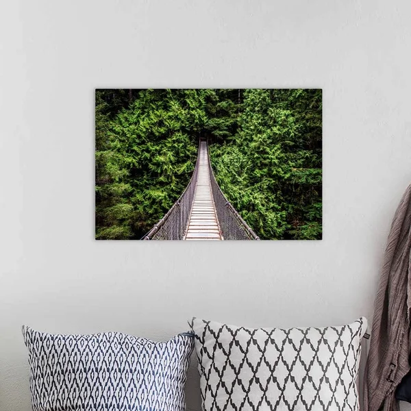 Capilano Suspension Bridge - North Vancouver, British Columbia, Canada, Canvas Wall Art, 24x16, Great Big Canvas