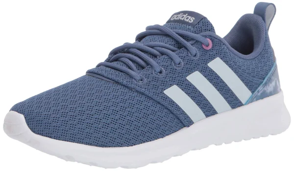 adidas, womens, QT Racer 2.0, Crew Blue/Halo blue/cherry Metallic, 5.5