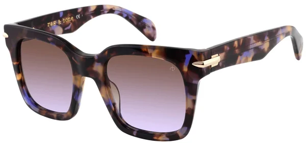 Rag & Bone Rnb 1014/S 0C9B-LA Havana Honey Square Sunglasses