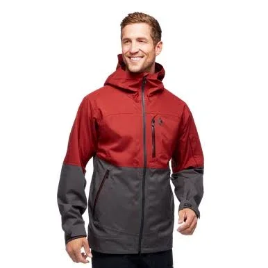Black Diamond BoundaryLine Mapped Jacket - Men's Anthracite/Walnut, M