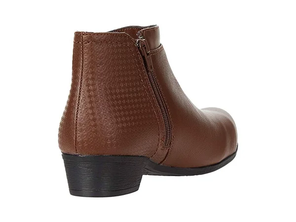 Rockport Works Carly Alloy Toe Work Bootie 6.5 Women's Brown Shoe