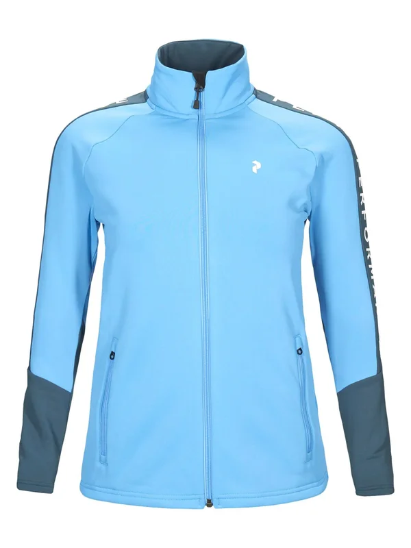 Peak Performance Rider Zip Jacket Blue - Womens Casual Jacket, Size L - Color Blue Elevation