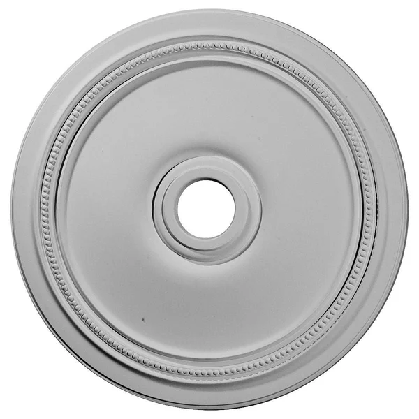 24x22OD x 3 5/8x22ID x 1 1/4x22P Diane Ceiling Medallion (Fits Canopies Up to 6 1/4x22), Hand-Painted Pale Gold