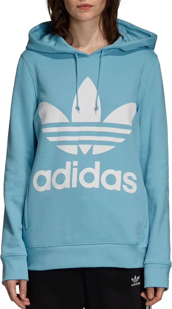 Adidas Originals Women's Trefoil Hoodie - Size: Large, Blue
