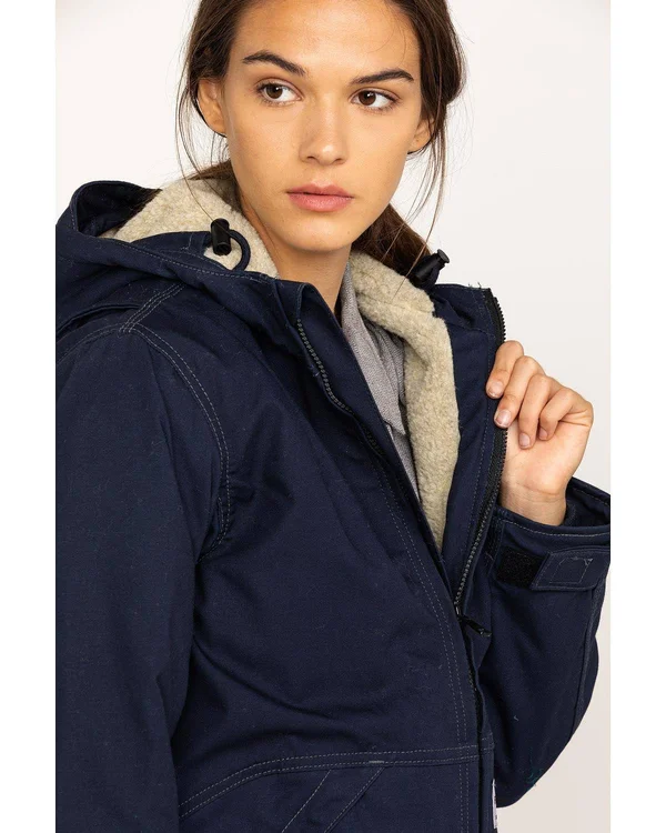 Carhartt Women's Flame-Resistant Full-Swing Quick Duck Jacket - Dark Navy