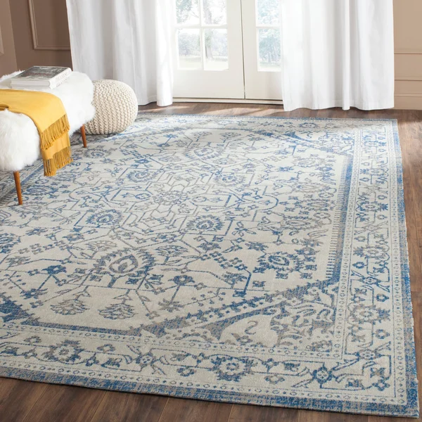 Safavieh Patina PTN318C 5&1x22 x 7&6x22 Light Grey, Blue Area Rug