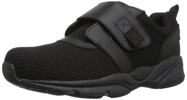 Propet Men's Stability x Strap Sneaker - Black, 7.5 Wide