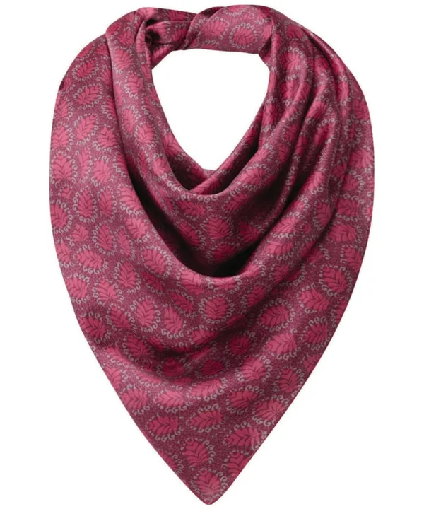 Schoffel Country Womens Ladies Silk Scarf Raspberry - Size O/S
