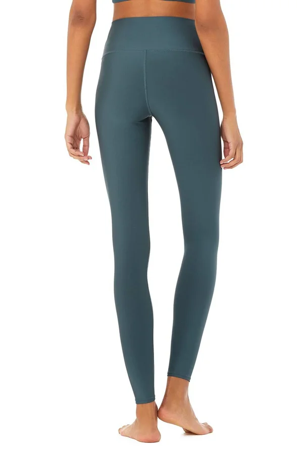 Alo Yoga, High-Waist AirLift Legging in Deep Jade, Size: Large