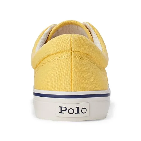 Ralph Lauren Men's Harpoon Canvas Sneaker - Size 11 in Chrome Yellow