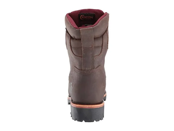 Chippewa Men's 8 in. Waterproof Insulated Work Boots - Brown, 9