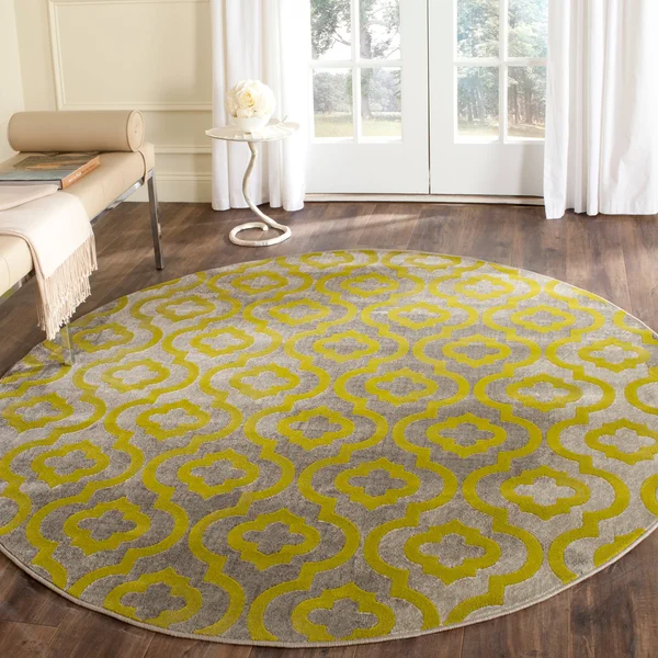 Safavieh Porcello Light Grey & Purple 6& x 9& Rug