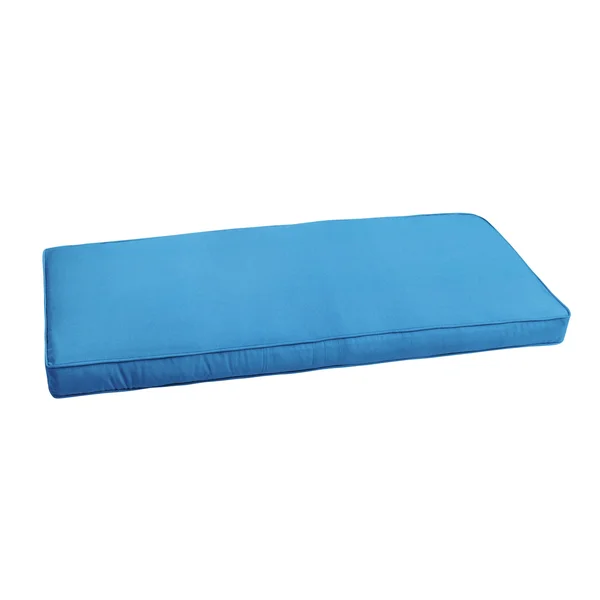 Humble and Haute Sunbrella Capri Blue Indoor/ Outdoor Bench Cushion 55 inch to 60 inch by - Size: 57 in W x 16 in D
