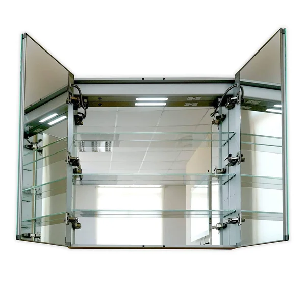 Lighted LED Bathroom Mirror Medicine Cabinet: 32x22 Wide x 32x22 Tall - Surface-mounted - Hinged on Left and Right - 6 - 000 Kelvi