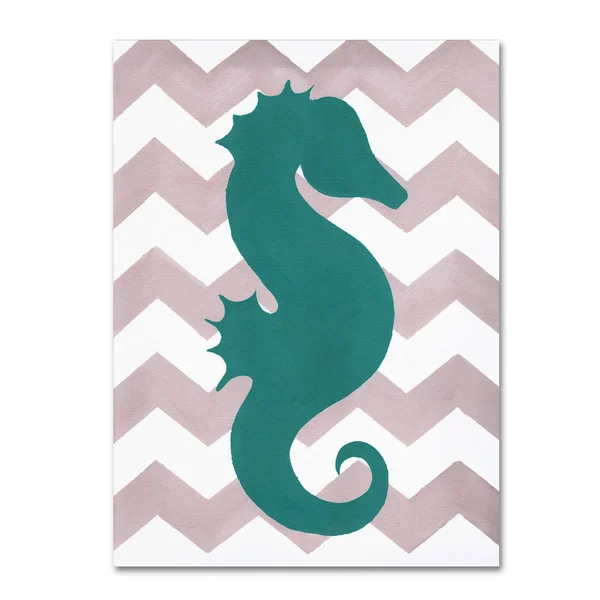 Trademark Fine Art Ali15735-C1419Gg Artpoptart 'Seahorse' Canvas Art - 1