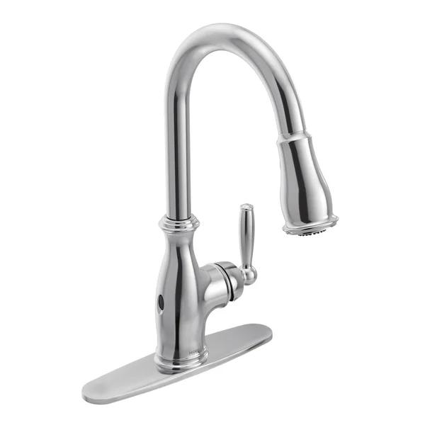 Moen 7185EWSRS Brantford Spot Resist Stainless One-Handle Pulldown Kitchen Faucet