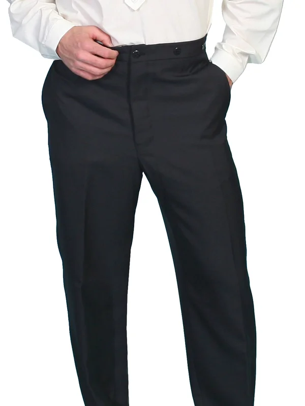 Scully Western Pants Mens Suspender Wool Blend 538402 Black