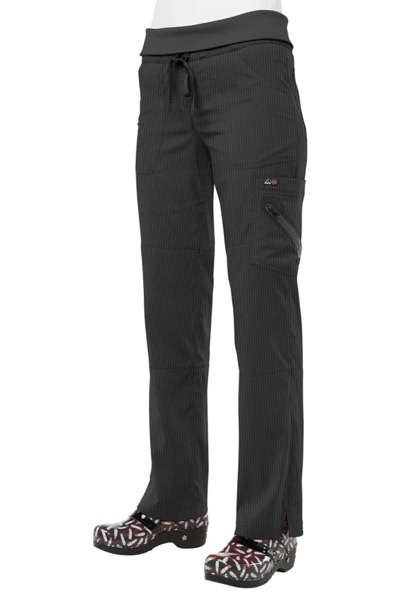 Koi Lite Women's Harmony Convertible Knit Waistband Scrub Pant - Gray