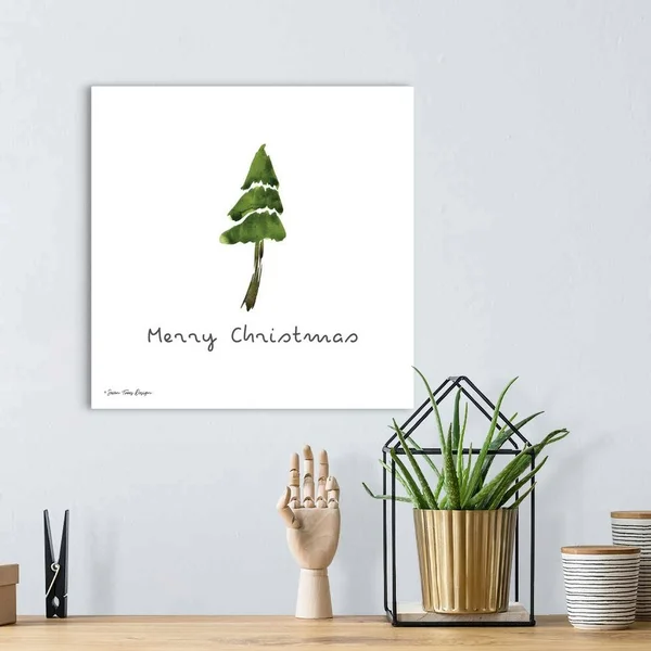 Merry Christmas - Canvas Wall Art, 16x16, Great Big Canvas