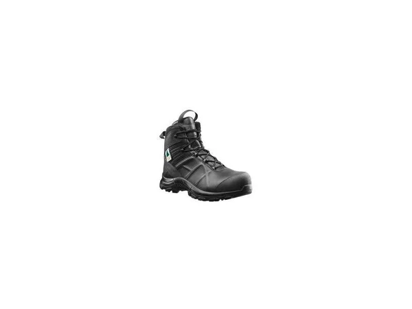 HAIX Mens Black Eagle Safety 55 Mid Side Zip Black Size 10.5 Extra Wide