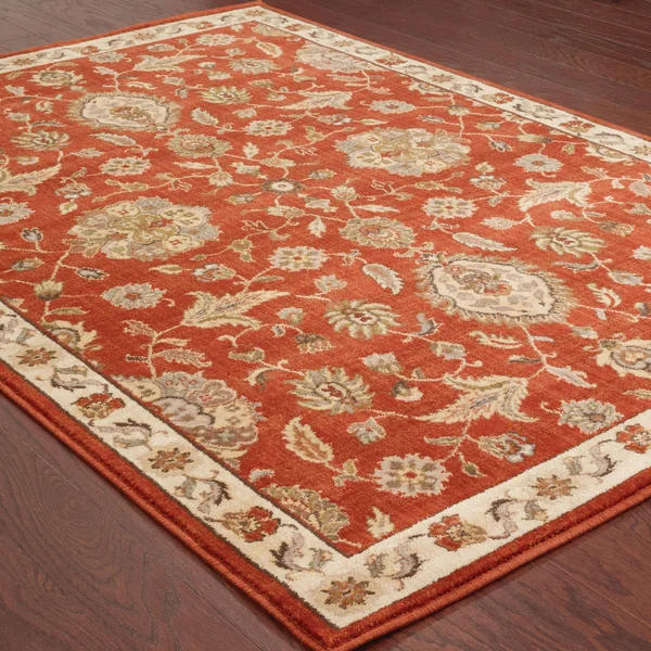 Oriental Weavers Casablanca 5317d 5&3x22 x 7&6x22 Red, Beige Rug