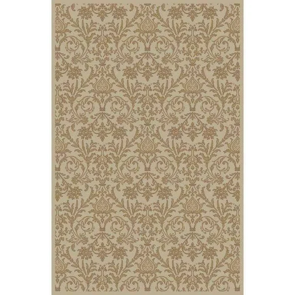 Concord Jewel Damask Rug Ivory