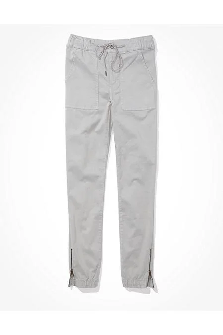 Ae High-Waisted Jegging Jogger Women's Lightning Gray 0 Short