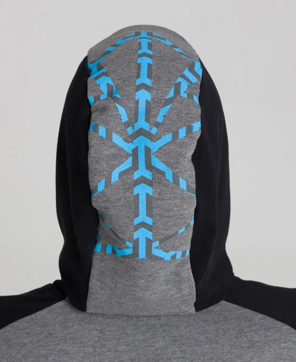 Arena Unisex Bishamon Hoodie - Dark Grey Melange/ Black, Pro Swimwear
