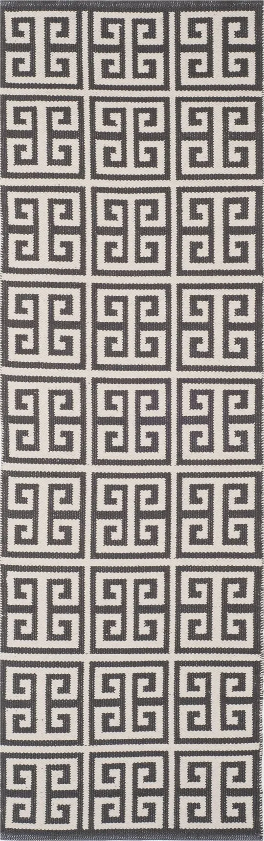 Safavieh Montauk MTK724E Area Rug Dark Grey, Ivory 6& x 6& Square