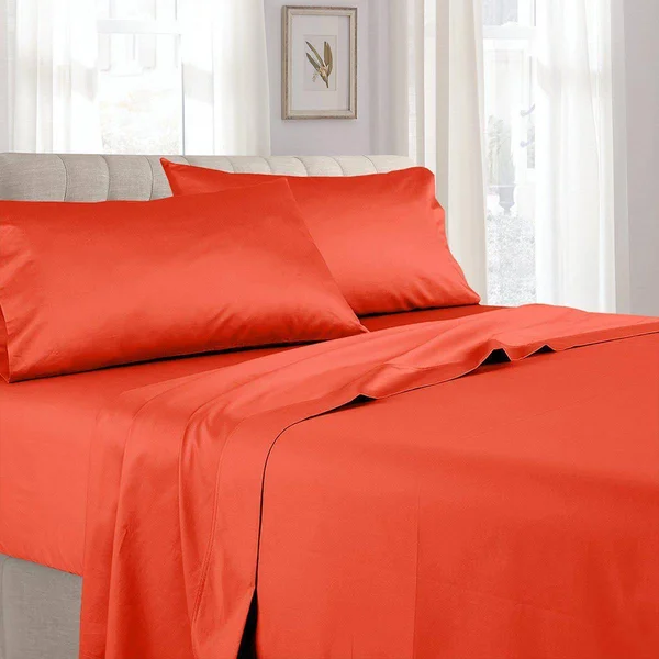 Royal Tradition Attached Waterbed Sheets Solid 100-percent Cotton 300 Thread Count: Queen - Gold