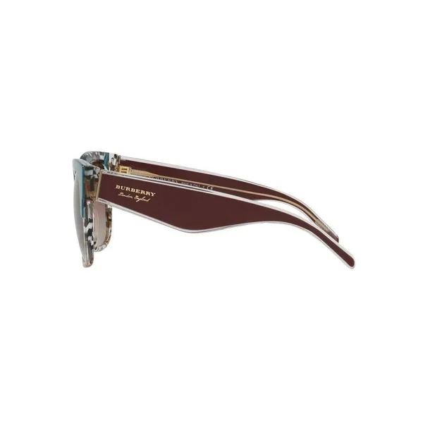 Burberry BE4271F Square Sunglasses - 56-21-145, 3731E2-TOP Green on Check