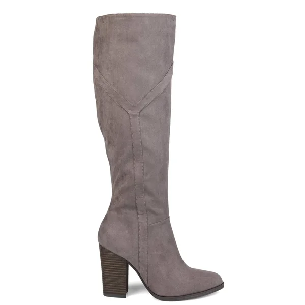 Brinley Co. Womens Extra Wide Calf Detailed Knee High Boot, Women's, Size: 9, Gray