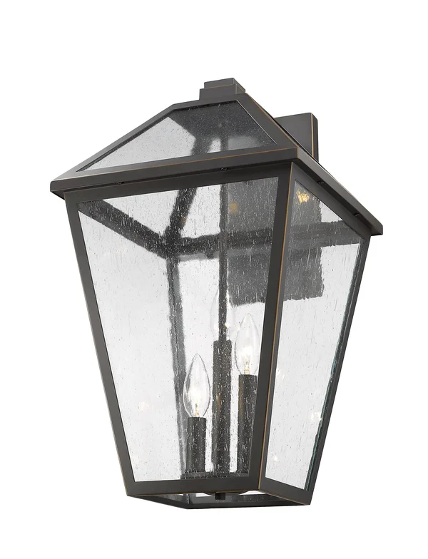 Z-Lite 579XL-ORB Rubbed Bronze 3 Light Outdoor Wall Sconce