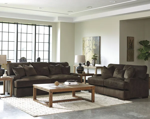 Ashley Bisenti Chocolate Loveseat 6530635