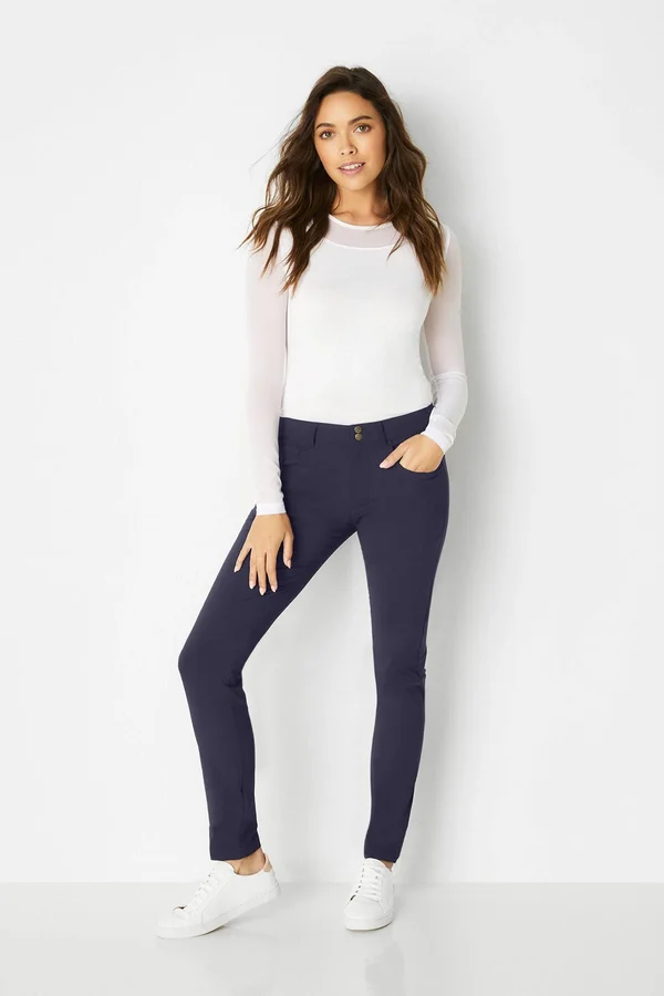 Luisa Skinny Jean Pant - Khaki, M, Best Women's Travel Clothing