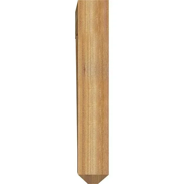 6x22W x 28x22D x 36x22H Traditional Craftsman Rough Sawn Bracket, Western Red Cedar