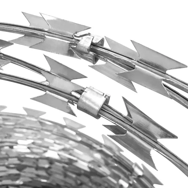 vidaXL Bto-22 Clipped Concertina NATO Razor Wire Galvanized Steel 328&