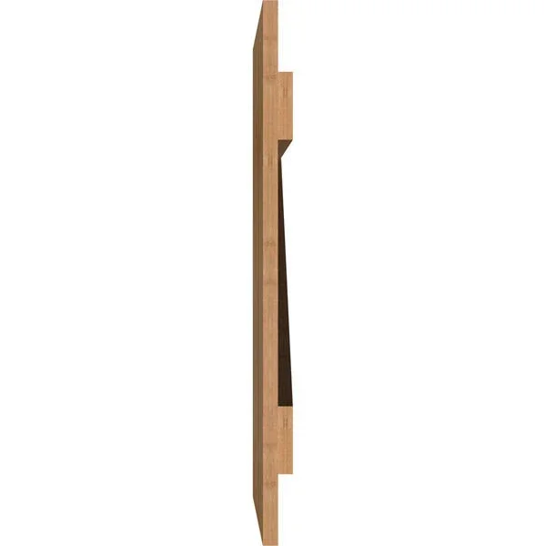 26 7/8x22W x 27x22H TimberCraft Five 5 3/8x22 Boards Joined Board-n-Batten Shutters w/Z-Bar - Rough Sawn Western Red Cedar (Per P