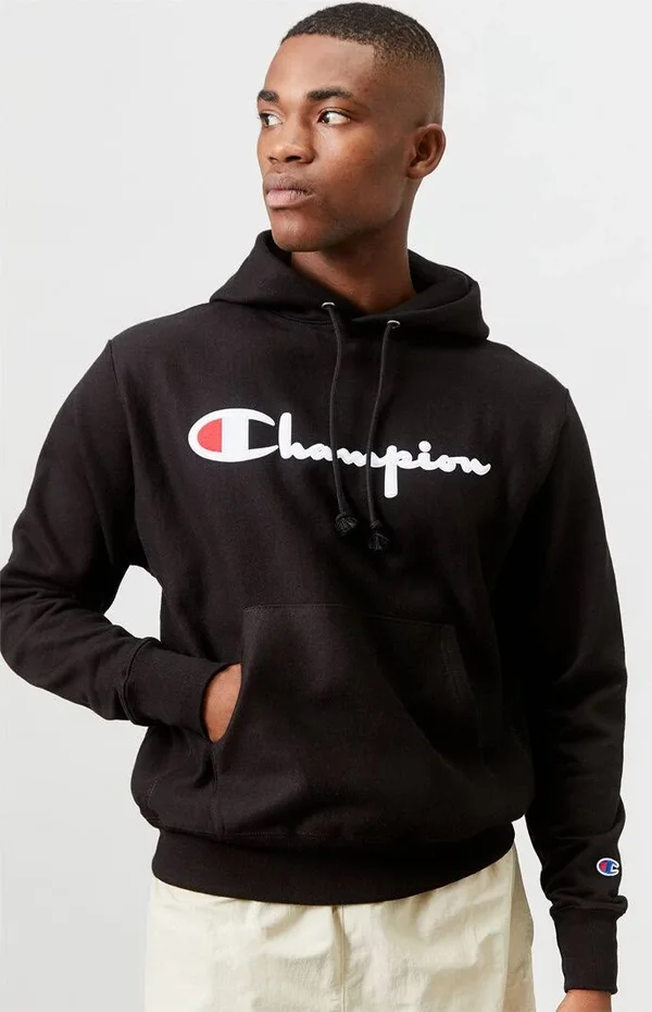 Champion REVERSE Weave Pullover Hoodie Black