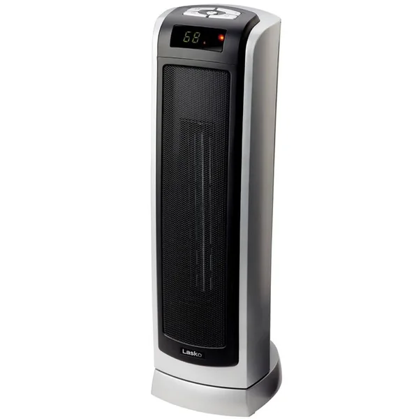 Lasko Electric Oscillating Ceramic 1500W Tower Heater - Silver