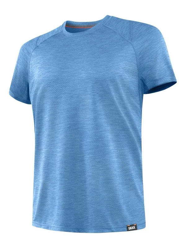 Saxx Aerator Short Sleeve Tee Racer Blue Heather, XXL