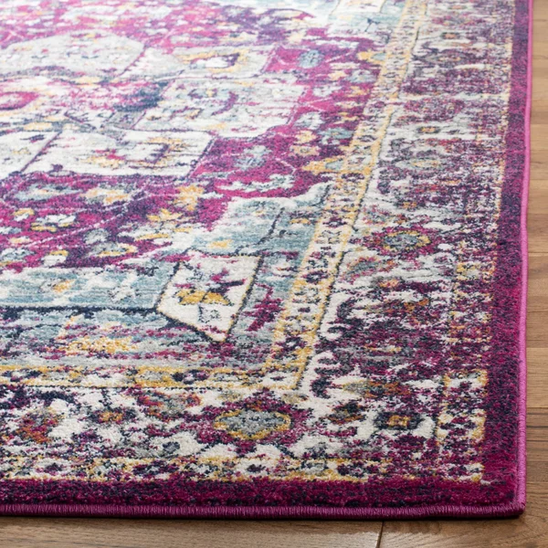 Safavieh Evoke EVK275R 6&7x22 x 9&0x22 Fuchsia, Ivory Area Rug