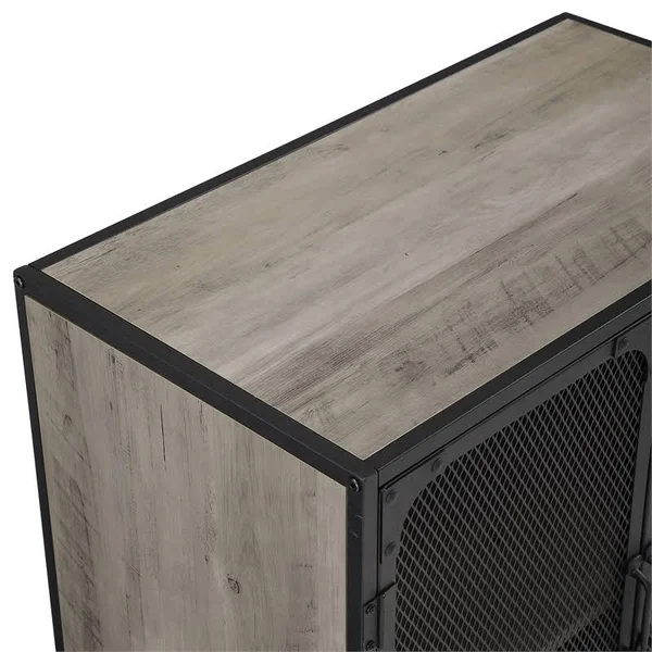 Pemberly Row 30x22 Accent Cabinet in Gray Wash - PR-1849570
